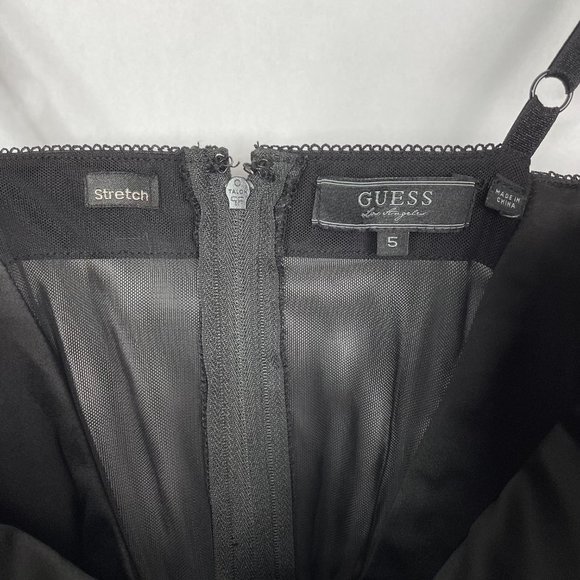 Guess Lexy Dress Sweetheart Neckline Satin Lace Trim Bodycon Sexy Dress 5 - Picture 14 of 15